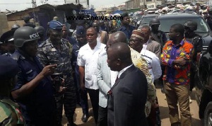 Security capos were inside Agbogbloshie on Wednesday
