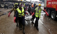 Bodies recovered from a disaster scene, file photo