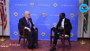 US Ambassador to Ghana, Robert P. Jackson took his turn on the '21 Minutes with KKB' show