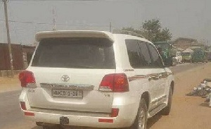 Mustapha Abdul-Hamid denies being the owner of a white Toyota Landcruiser cross-country vehicle