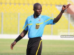 Referee Prince Amoah was found deliberately overlooking a reckless tackle on a Hearts of Oak player