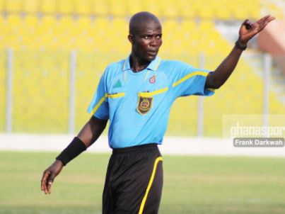 Referee Prince Amoah was found deliberately overlooking a reckless tackle on a Hearts of Oak player