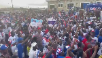 Bawumia sets Winneba, Apam alive as thousands chant 'no second-hand President' against Mahama