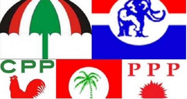 Political parties logos.      File photo.