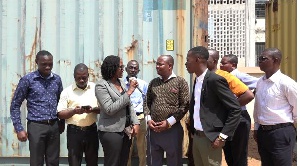 Two 40-footer containers were donated to the GES Greater Accra Regional office