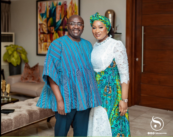 Dr. Mahamudu Bawumia and his wife, Samira Bawumia