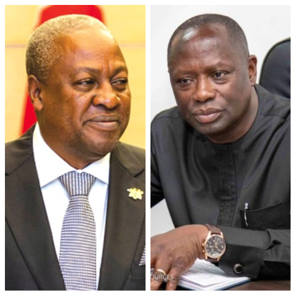 President John Dramani Mahama and Emmanuel Armah-Kofi Buah