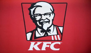 The logo of the KFC food chain
