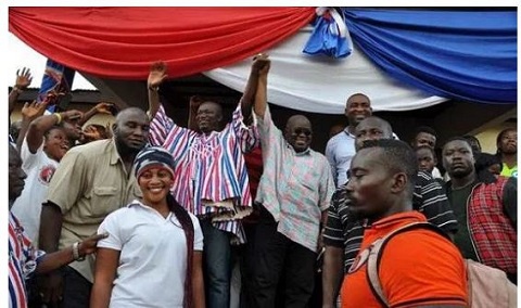 Then candidate Akufo- Addo introduces George Oduro to New-Edubiase constituents