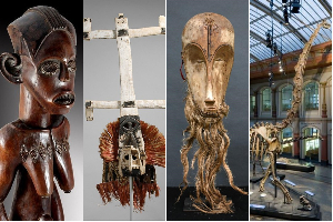 Some masks and sculptors to represent the article