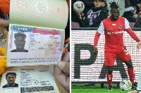 Copy of the retrieved passport and Atsu the last time he played