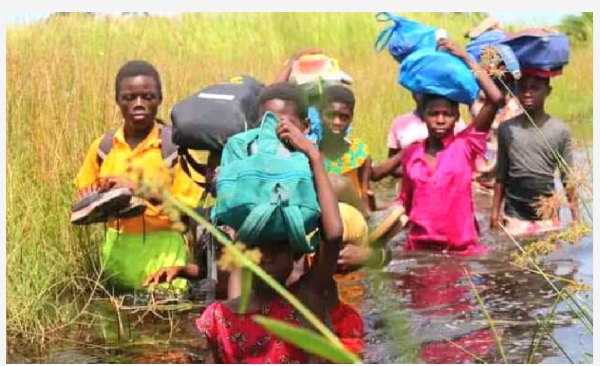 Some of the affected flood victims