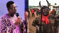 Pastor Mensa Otabil (Left) and Koku Anyidoho (Right)
