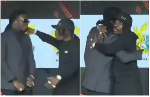 Shatta Wale, Stonebwoy reunite in symbolic hug at President Mahama's request Shatta Wale, Stonebwoy reunite in symbolic hug at President Mahama's request