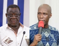 Prophet Kofi Oduro (right) and Roads and Highways Minister Kwasi Amoako-Attah
