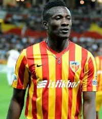 Asamoah Gyan moved to Al Ain after spending just a season with Sunderland