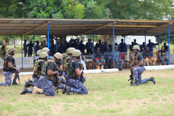 Customs preventive pfficials undergoing training