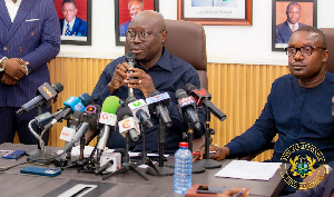 Dr. Cassiel Ato Forson, Minister of Finance and John Jinapor, Minister of Energy