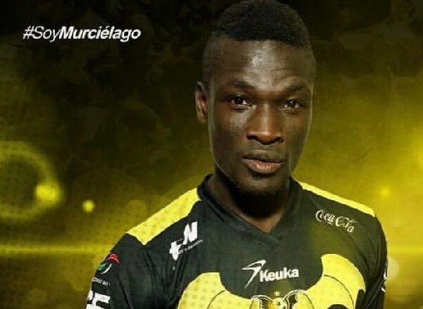 Francis Afriyie keeps the goal post of Murcielagos FC