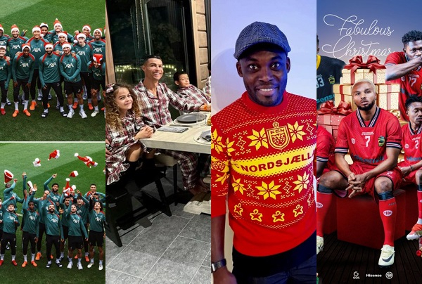 Photo of how some footballers are celebrating Christmas