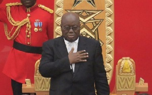 President Akufo-Addo reciting the National pledge