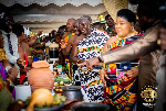 Otumfuo Osei Tutu II with others at the event