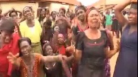 Some Denkyira women showing remorse
