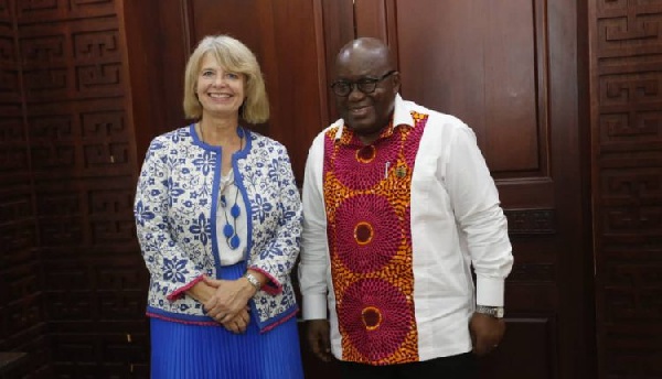 UK Minister of State for Africa, Harriett Baldwin called on President Nana Akufo-Addo