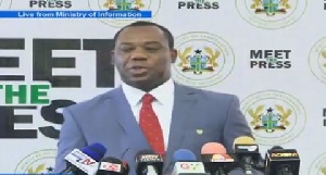Education Minister, Dr Matthew Opoku Prempeh meets the Press