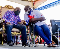 Dickson Adomako Kissi, MP for Anyaa-Sowutuom confers with president Akufo-Addo | File photo