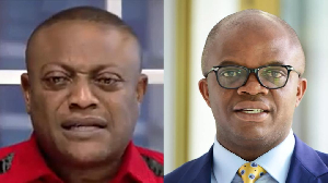 Maurice Ampaw (L) backlashed Stephen Amoah, popularly known as Sticka