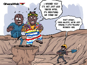 Galamsey is becoming more like a mafia that will engulf us - Otumfuo warns