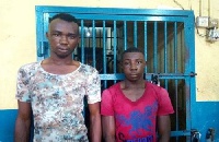 The suspects are Festus Ngozi, 27 and Charles Njo, 25, both unemployed.