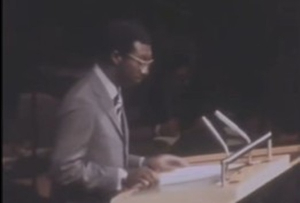 John Kufuor was Deputy Minister of Finance in the 1970s when he addressed the UN