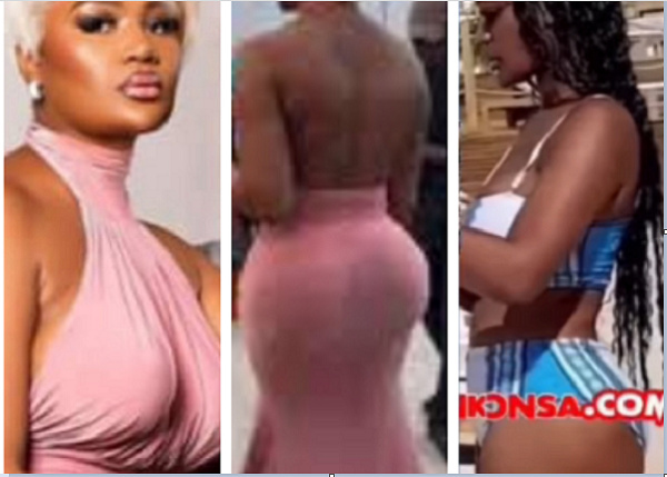 Sandra Ankobiah captured in before and after photos