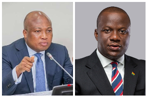 Samuel Okudzeto Ablakwa (L) and Abu Jinapor (R) Randking Member Foreign Affairs Committee Samuel Okudzeto Ablakwa (L) and Abu Jinapor (R) Randking Member Foreign Affairs Committee