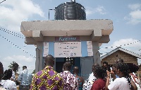 The water kiosk was constructed over a period of 2 months