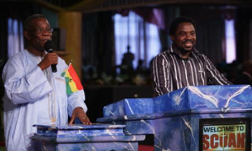 The late Atta Mills and Pastor TB Joshua