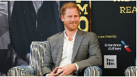 Prince Harry onstage during the Invictus Games Foundation Conversation