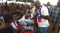Daniel Kwartei Titus Glover rewarded the six elders of the NPP for their years of dedication