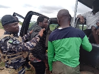 Some of the land guards who were arrested by the police