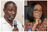 Abena Osei-Asare commends the acting Rent Commissioner during a PAC sitting