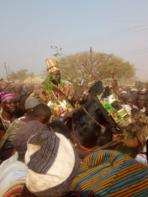 Hundreds of people were at Old Gbewaa Palace to witness the final funeral rites of late Yaa-Naa