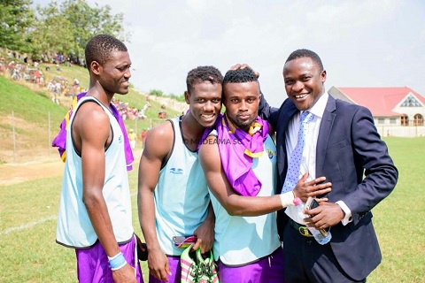 Media PRO, Patrick Akoto with some players