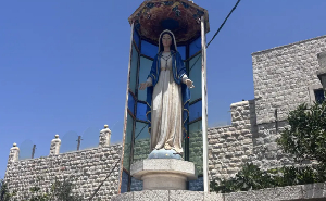 A statue of the Virgin Mary in Taybeh, occupied West Bank
