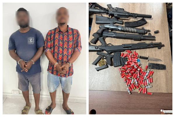Police arrest notorious land guards in Abokobi weapons bust