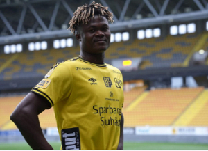 Yegbe demonstrated his skills in a recent match against BK Hacken