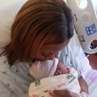 Linda Ikeji and baby Jayce