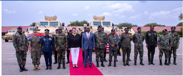 U.S. donates $6 million worth of armoured vehicles to GAF to boost national, regional security