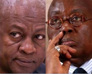 Former President John Dramani Mahama and  President Akufo-Addo